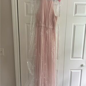 Bill Levkoff Blush Pink Wedding Dress